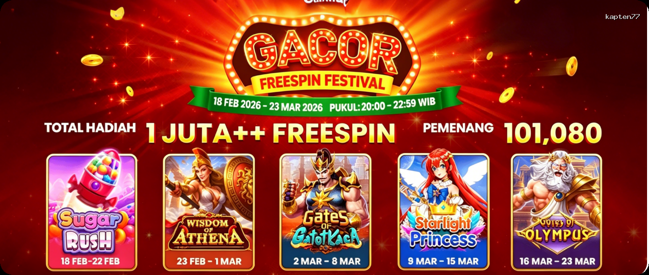 Login kapten77 Sekarang Bonus Melimpah